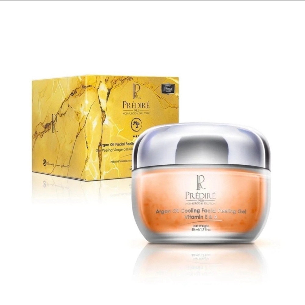 PREDIRE ARGAN OIL FACIAL PEELING GEL WITH VITAMIN E & A 1.7 FL OZ- NIB